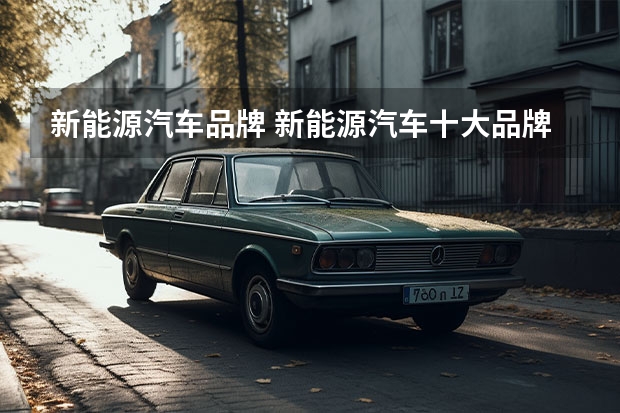 新能源汽车品牌 新能源汽车十大品牌