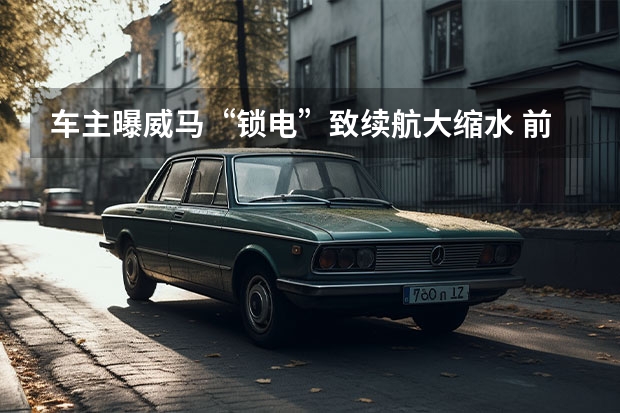 车主曝威马“锁电”致续航大缩水 前十名车型大全排行榜(世界汽车销量排名前十的品牌？)