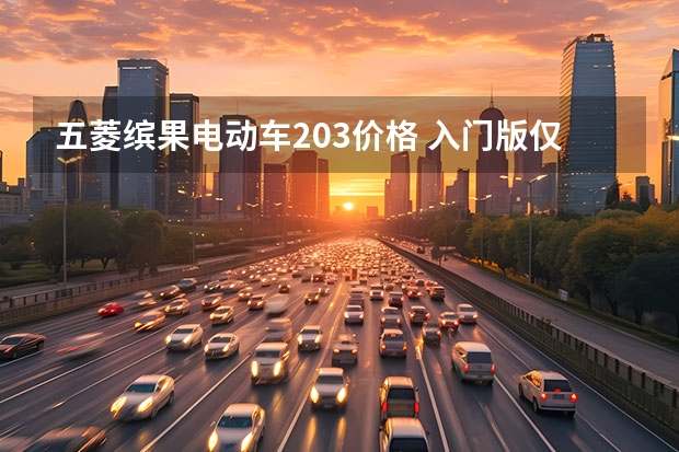 五菱缤果电动车203价格 入门版仅需5.98，纯电续航203km，五菱缤果实力解析