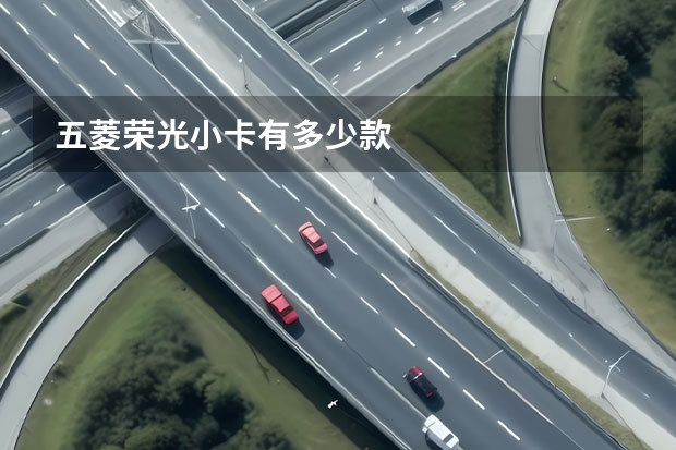 五菱荣光小卡有多少款