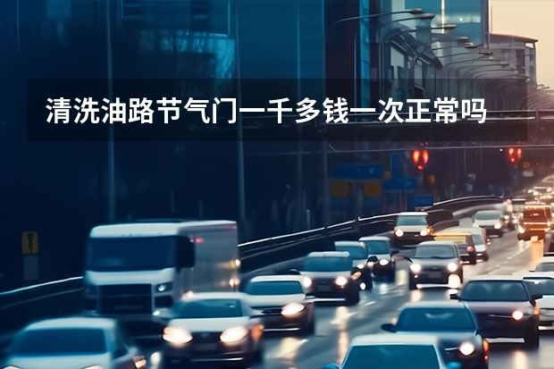 清洗油路节气门一千多钱一次正常吗