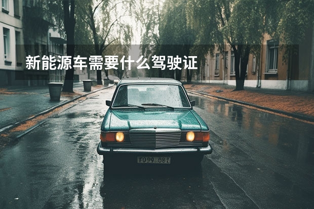 新能源车需要什么驾驶证