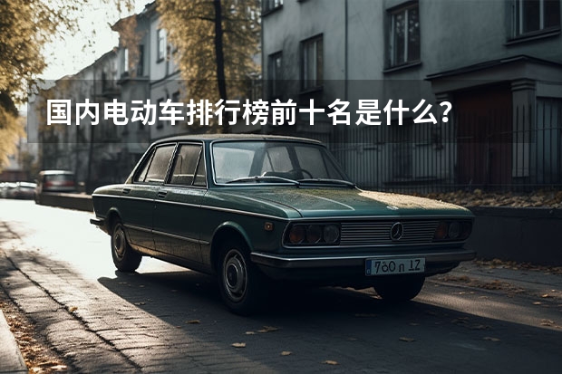国内电动车排行榜前十名是什么？