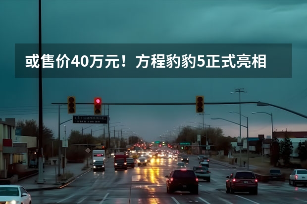 或售价40万元！方程豹豹5正式亮相 搭云辇系统配备三把锁（方程豹豹5公布盲订价格，30万元起，纯电续航125km）
