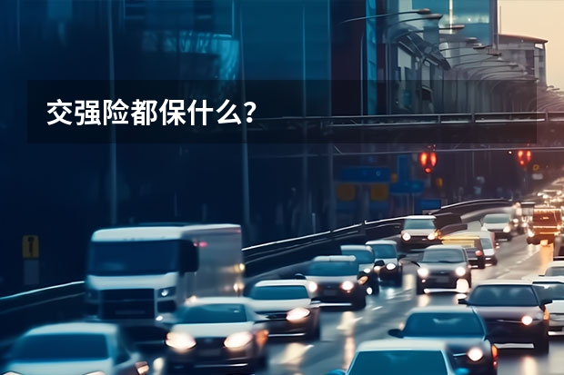 交强险都保什么？