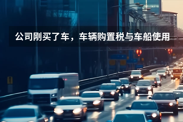 公司刚买了车，车辆购置税与车船使用税，还有交的保险，怎么做分录