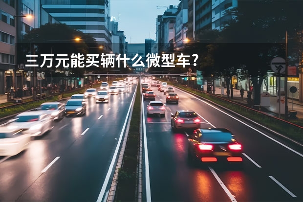 三万元能买辆什么微型车?