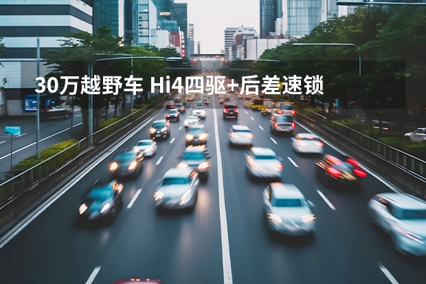 30万越野车 Hi4四驱+后差速锁，哈弗猛龙会是30万内最强越野车？