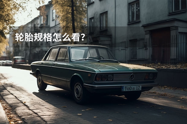 轮胎规格怎么看？