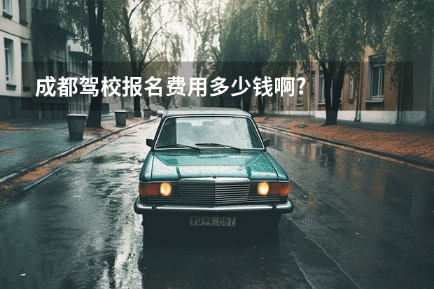 成都驾校报名费用多少钱啊?