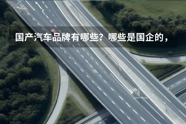 国产汽车品牌有哪些？哪些是国企的，哪些是民企生产的？
